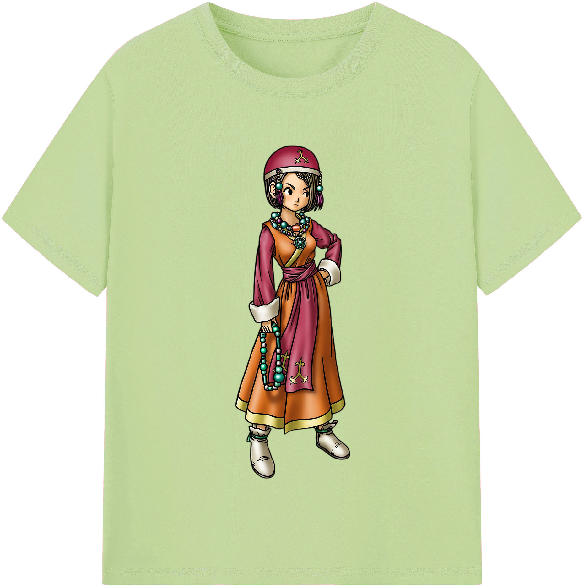 （画像用） ドラゴンクエスト Doragon Kuesuto Dragon Quest 綿100％半袖Tシャツ（フロントプリント）